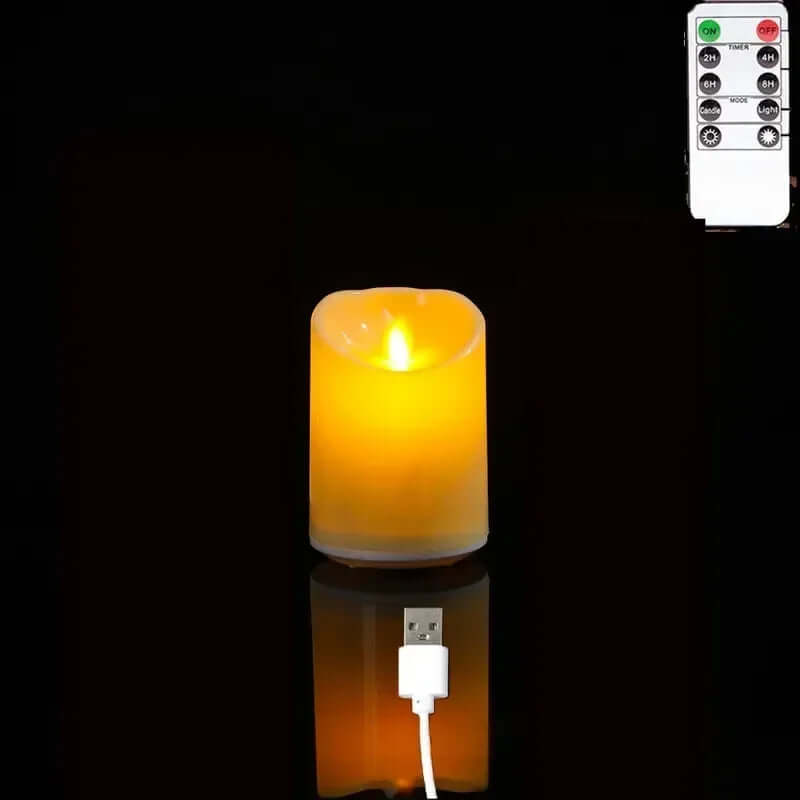 USB Rechargeable LED Candles with Remote Control