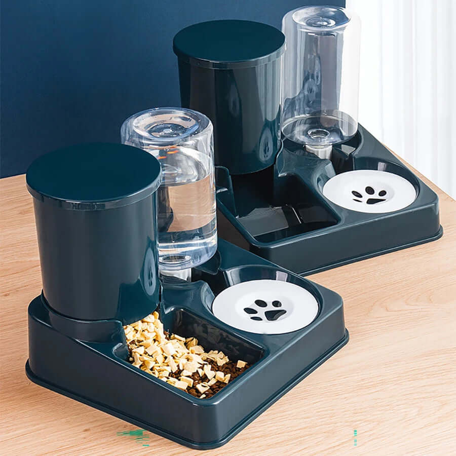 2-in-1 Automatic Cat Feeder & Water Dispenser Set