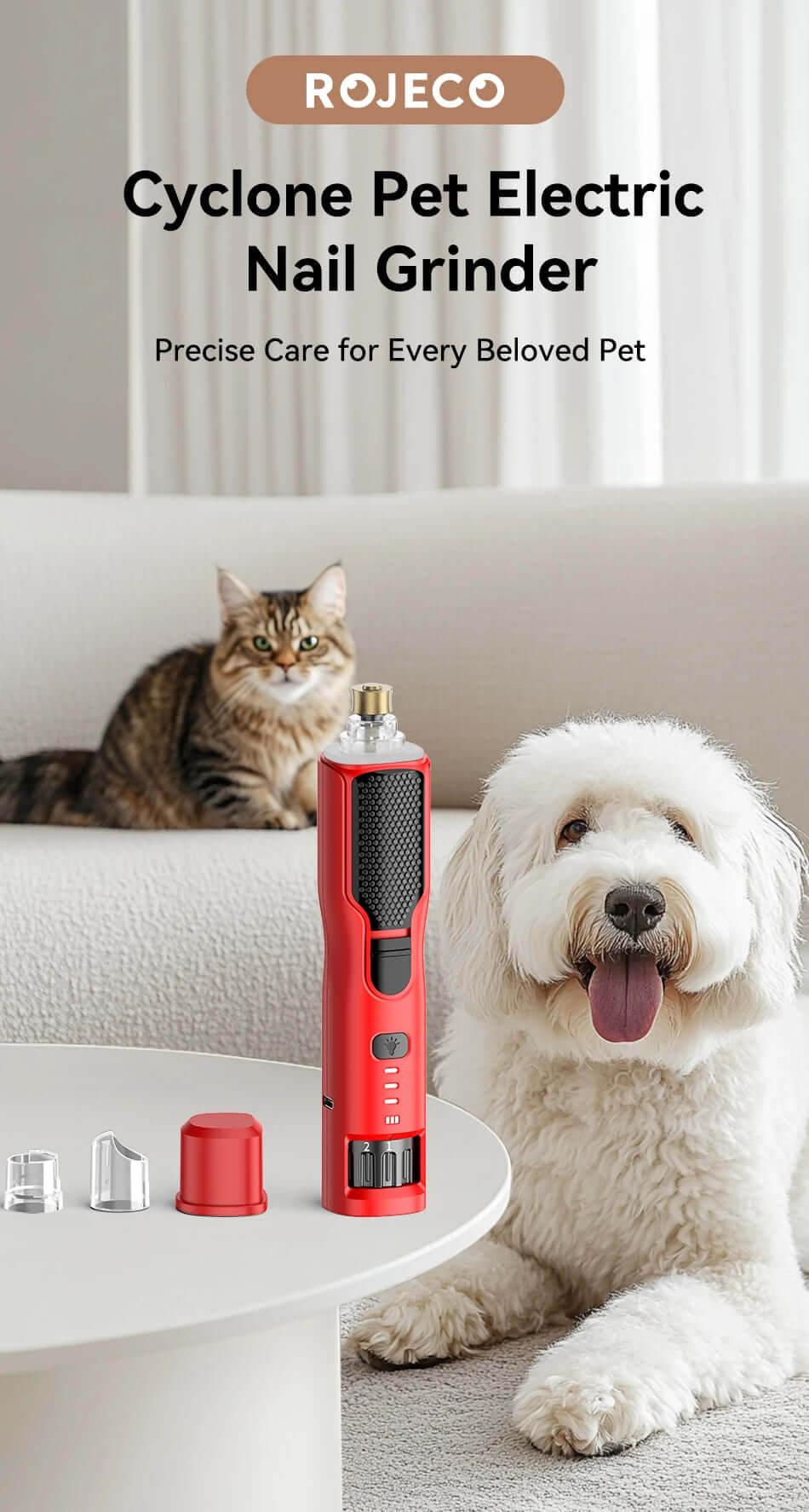 Rechargeable Dog & Cat Claw Grooming Tool