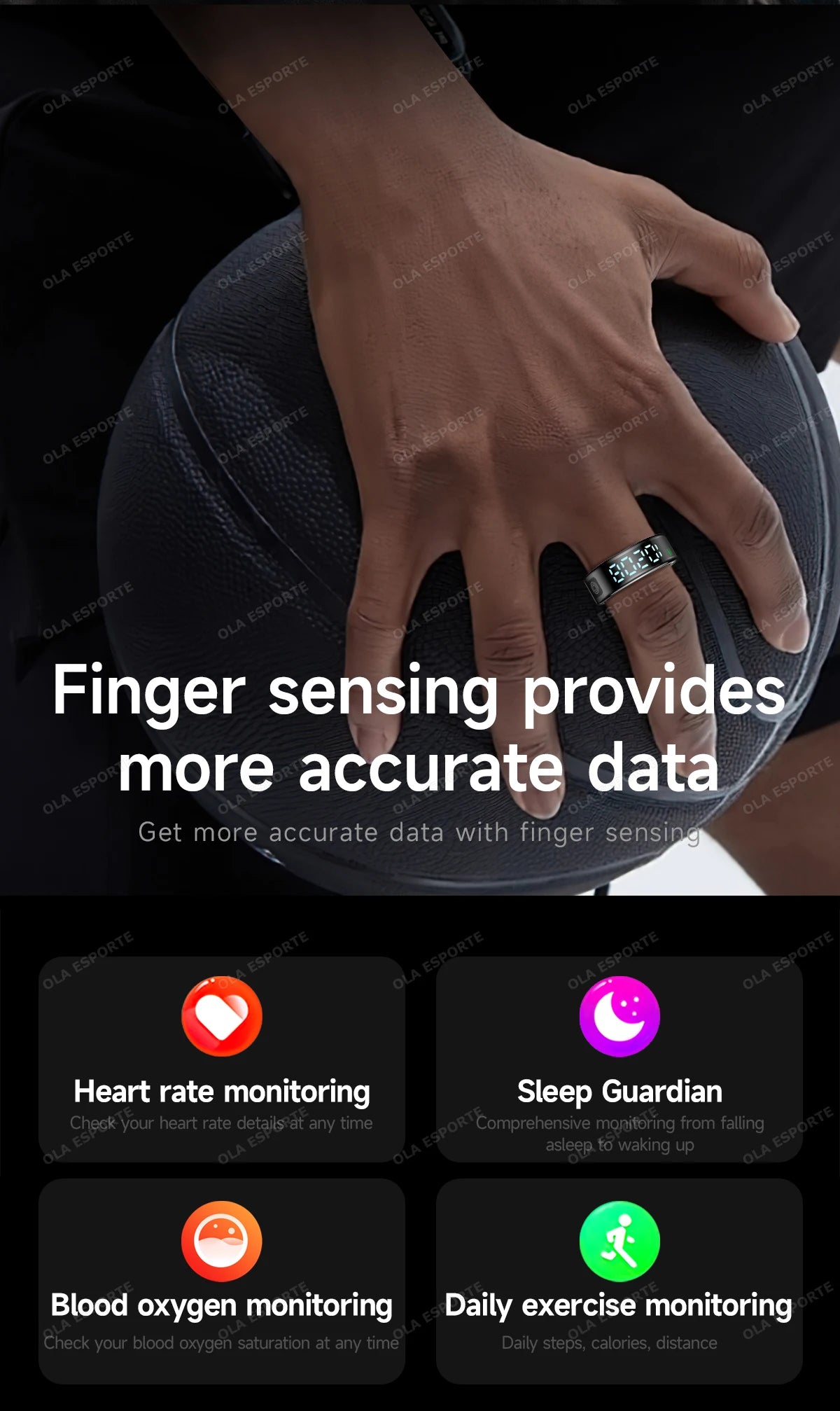 New 5ATM Waterproof Smart Ring