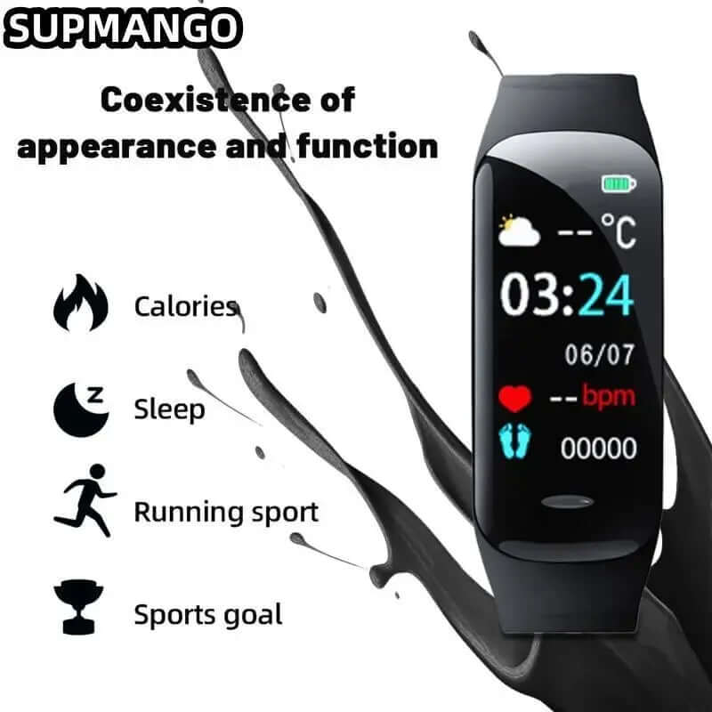 : C1 Smart Watch - Waterproof Fitness Tracker for Android & iOS