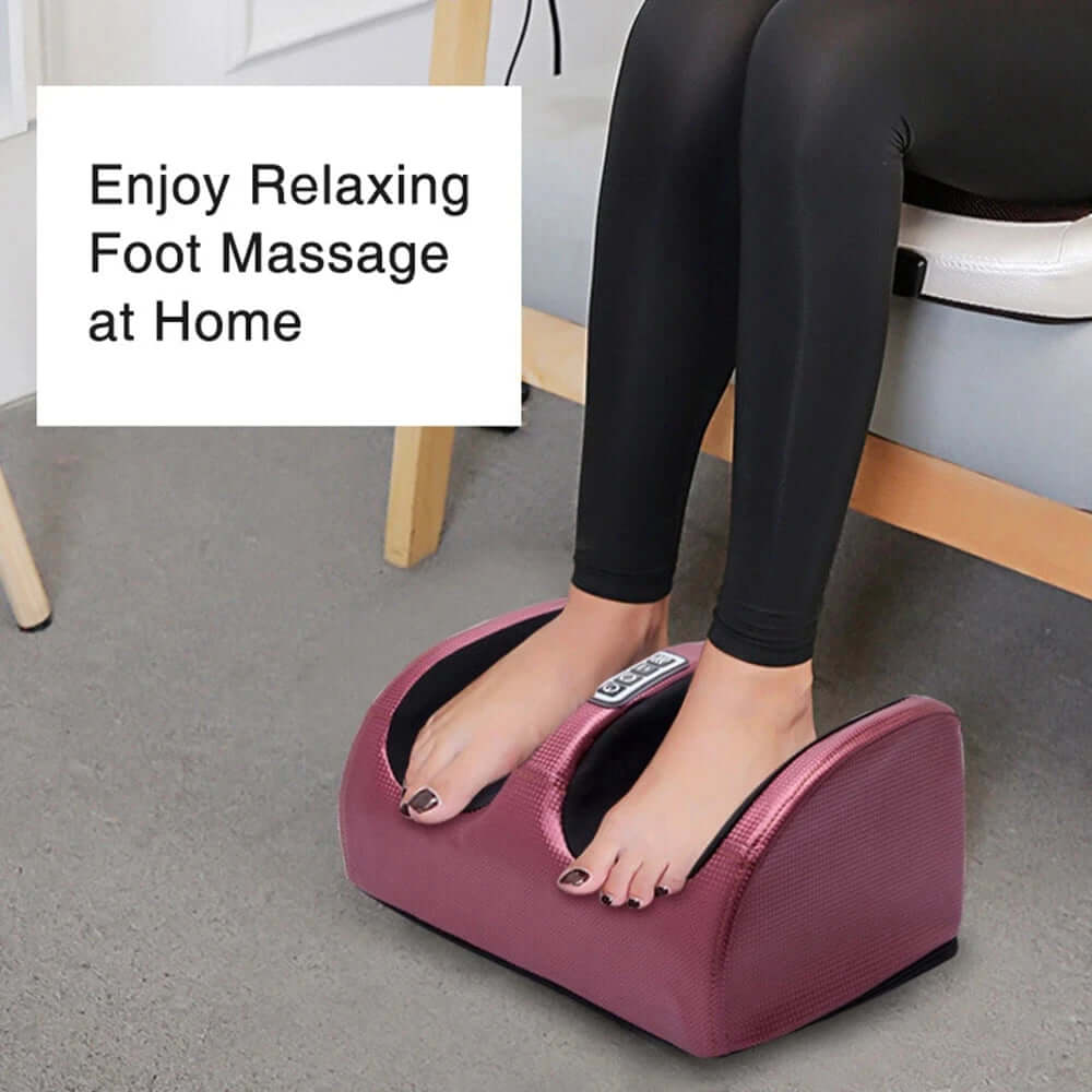 Electric Foot Massager - Shiatsu Kneading with Heat & Vibration Health