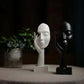 Resin Abstract Mask Statues - European Miniature Figurines