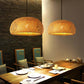 Bamboo Pendant Lamp - Hand-Knitted Chinese Style Hanging Light