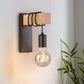 Retro Wood LED Wall Lamp - Industrial Loft Style Lighting Fixture