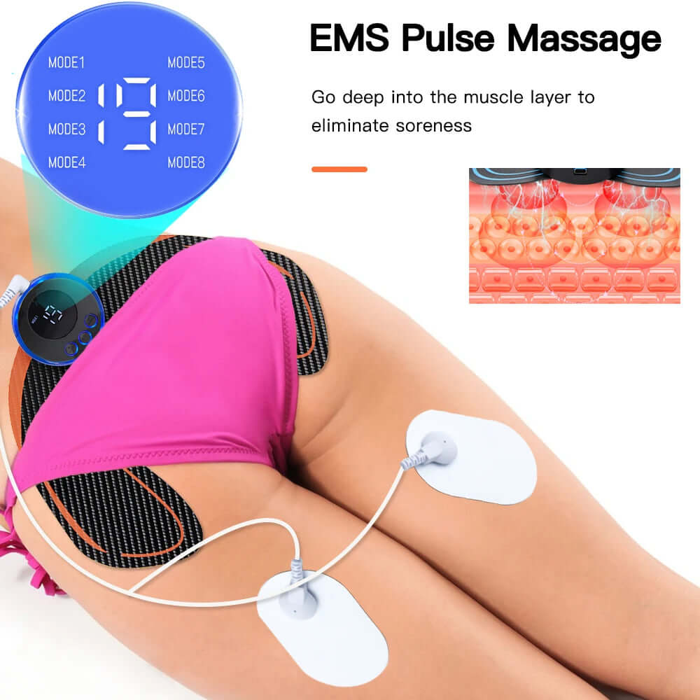 Muscle Stimulator for Buttock Fitness and Relaxation