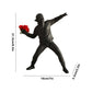 Modern Art Banksy Resin Flower Thrower Statuele X5M6