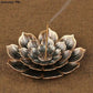 3-in-1 Alloy Lotus Incense Burner