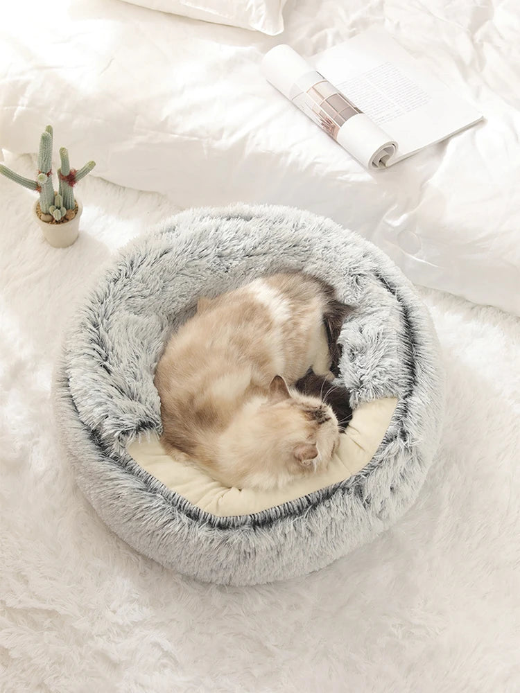 Warm Plush Cat & Dog Sleeping Nest