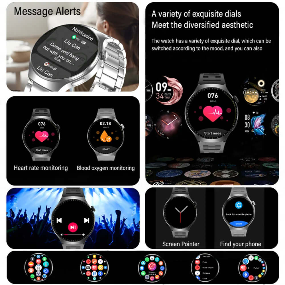 LAXASFIT 1.52” Bluetooth Talk Smartwatch