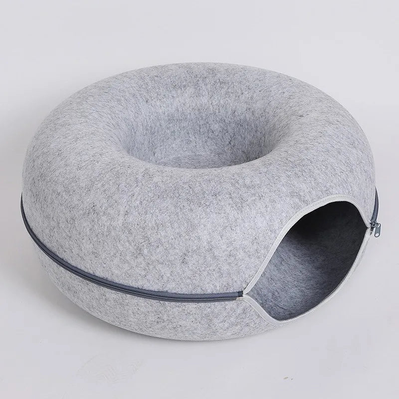 Donut Cat Bed & Interactive Tunnel