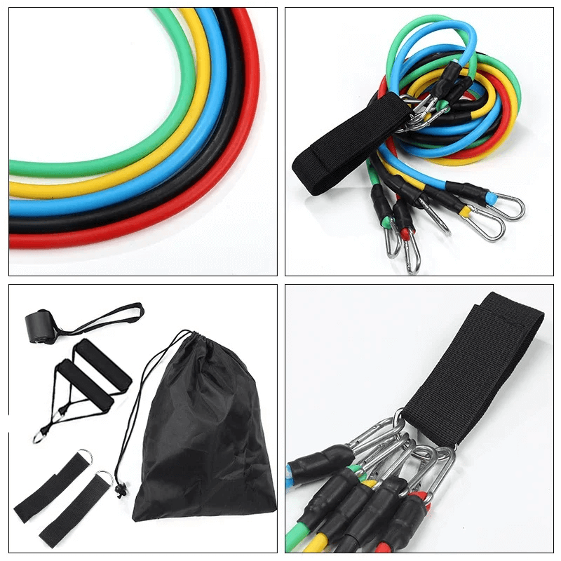 11pcs Resistance Bands Set - Portable Fitness Equipment