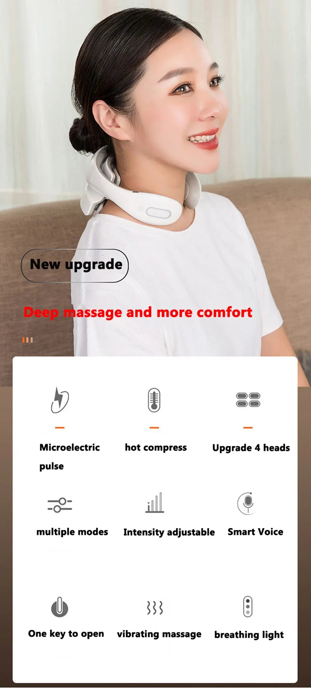 Smart Portable Neck Massage Instrument