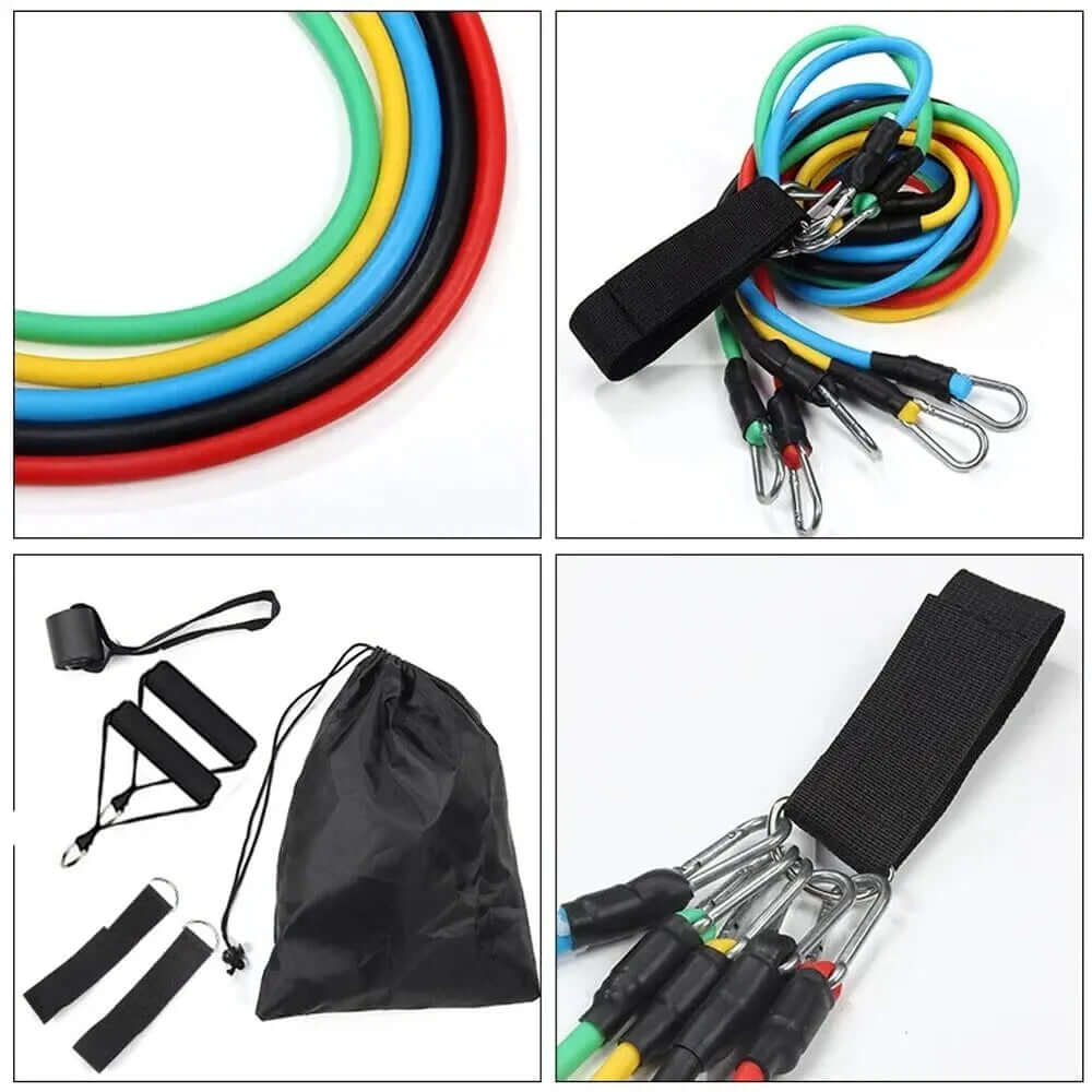 11pcs Resistance Bands Set - Portable Fitness Equipment