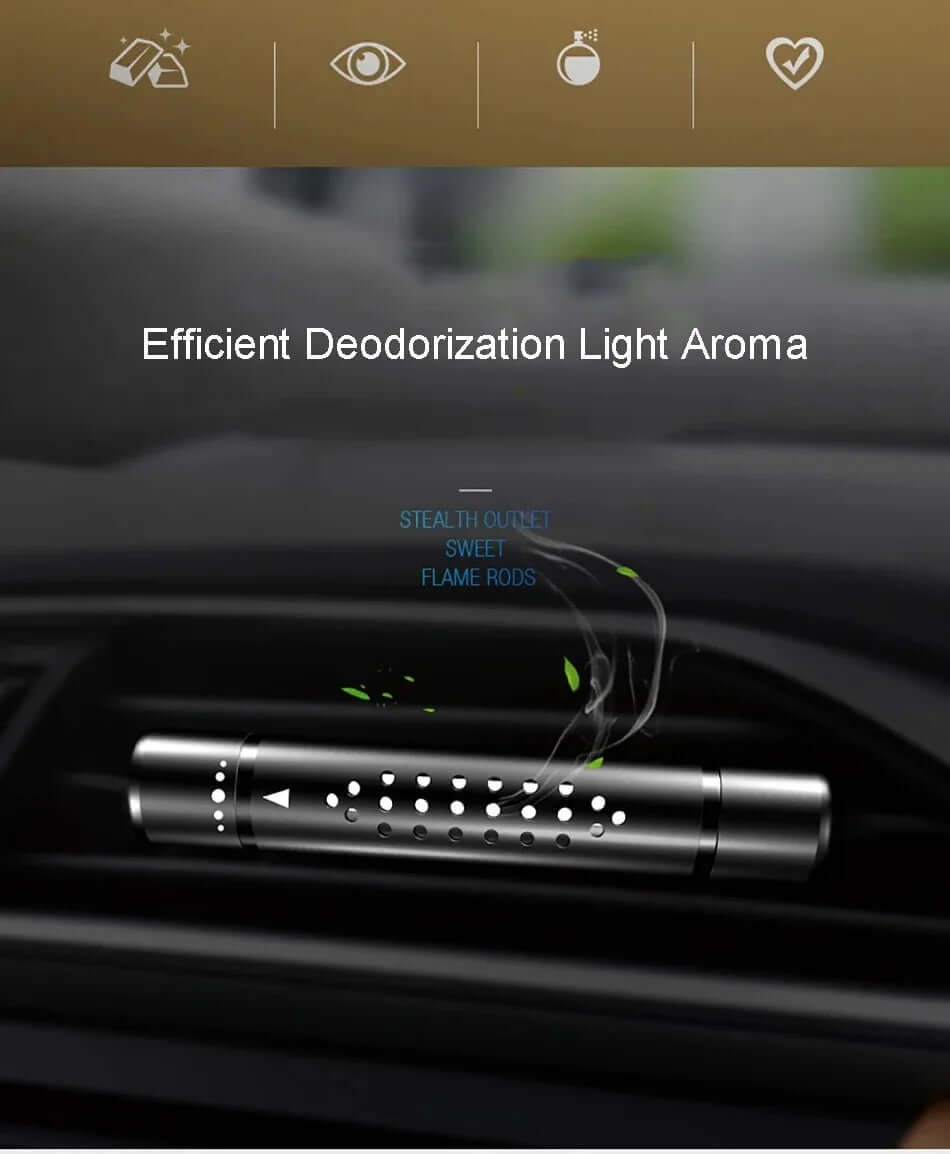 Metal Car Perfume Aromatherapy Stick - Air Conditioner Clip Air Freshener