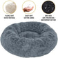 : Fluffy Round Dog & Cat Bed - Super Soft Plush Pet Nest