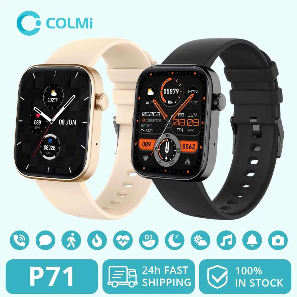 COLMI P71 Voice Calling Smartwatch - Health Monitoring & Voice Assistant