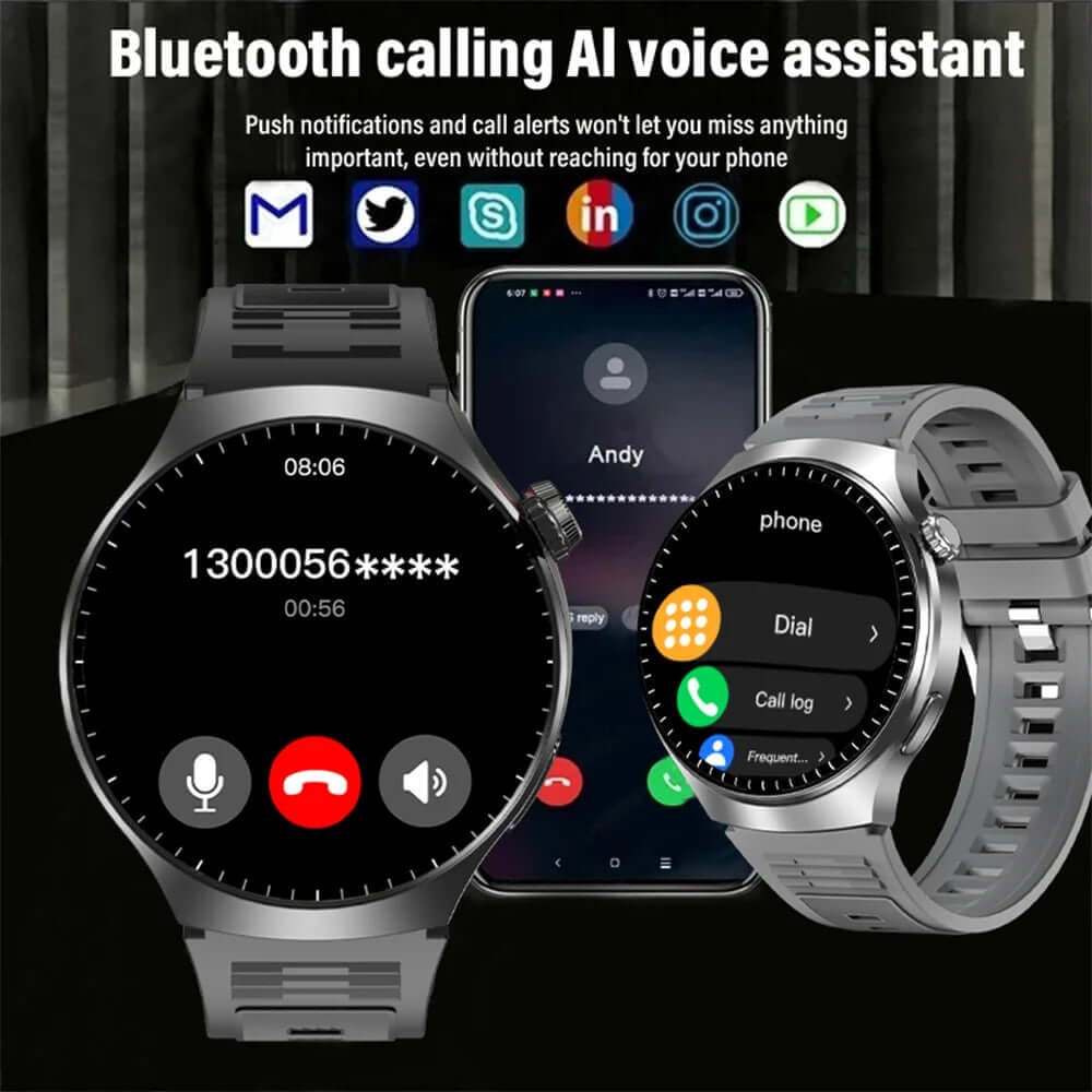 LAXASFIT 1.52” Bluetooth Talk Smartwatch