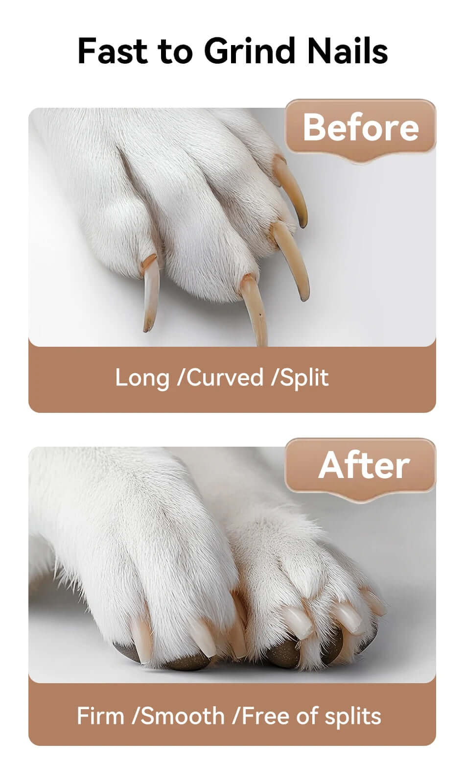 Rechargeable Dog & Cat Claw Grooming Tool