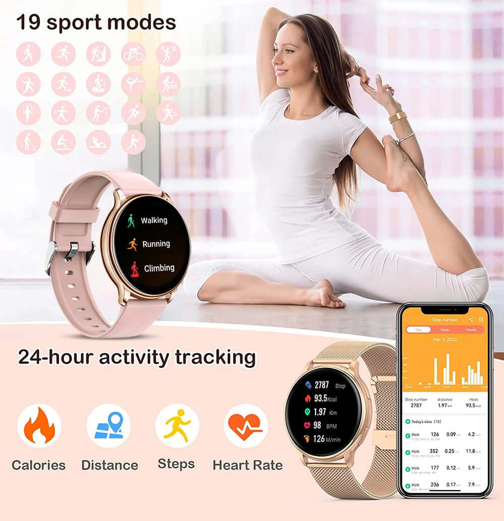 - Fitness Tracker & Custom Dial for Men and Women