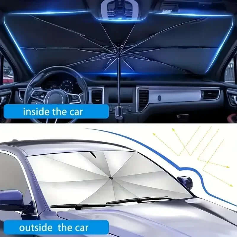 : Car Sunshade Umbrella - Windshield Sun Protector