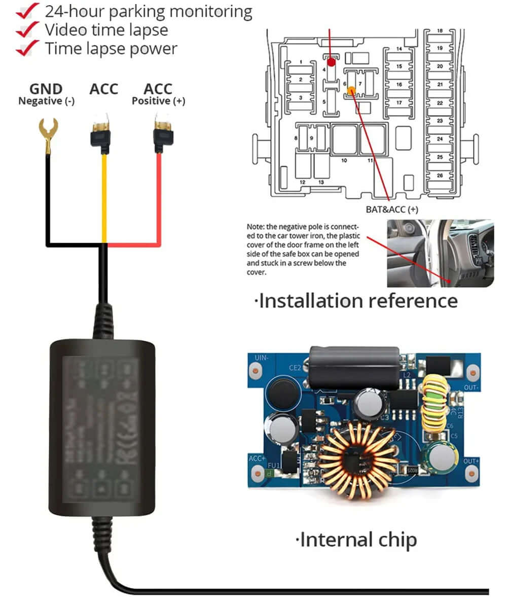 Dual Lens Driving Recorder with WiFi & GPS