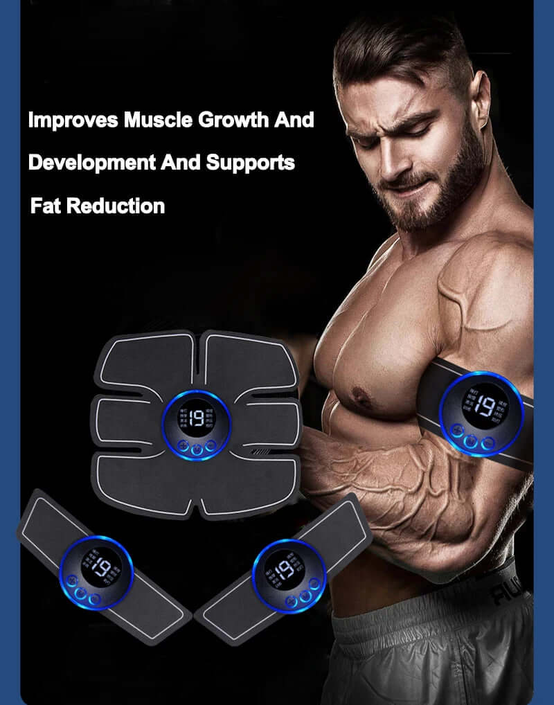 USB Rechargeable EMS Muscle Stimulator - Full Body Electric Massagerr Fitness