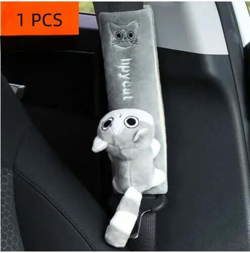 1pc Car Safety Belt Cover Pad - Universal PU Leather Shoulder Cushion Protectoren