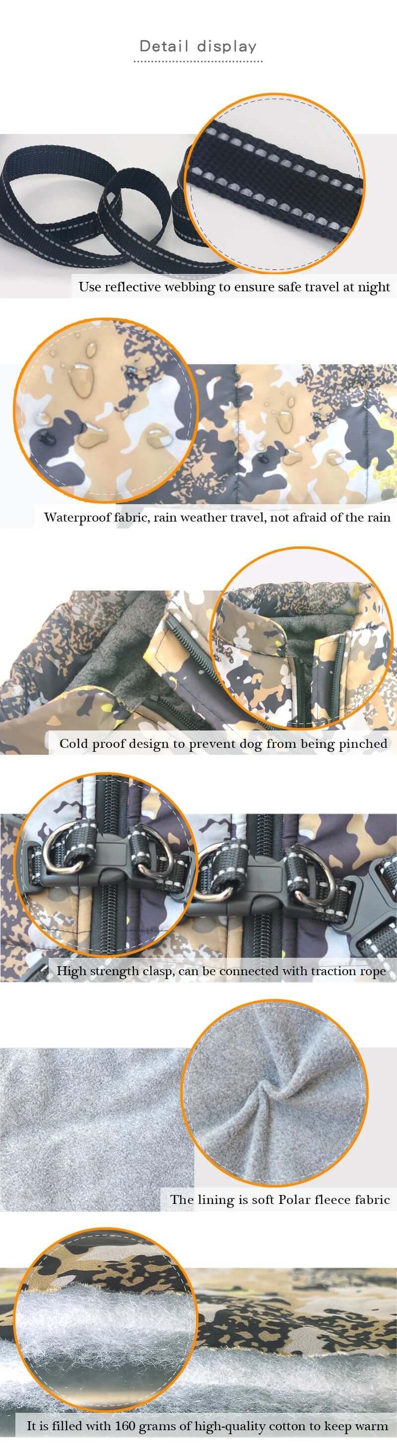 - Winter Waterproof Coat for Big and Small Dogs