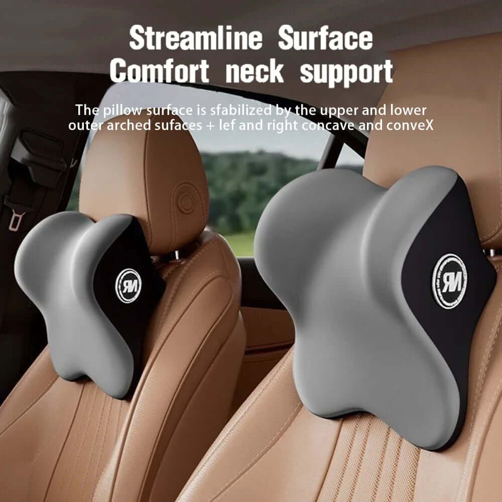 Car Memory Foam Headrest and Lumbar Support Set