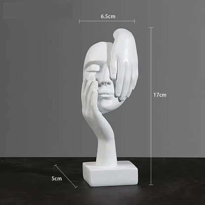 Resin Abstract Mask Statues - European Miniature Figurines