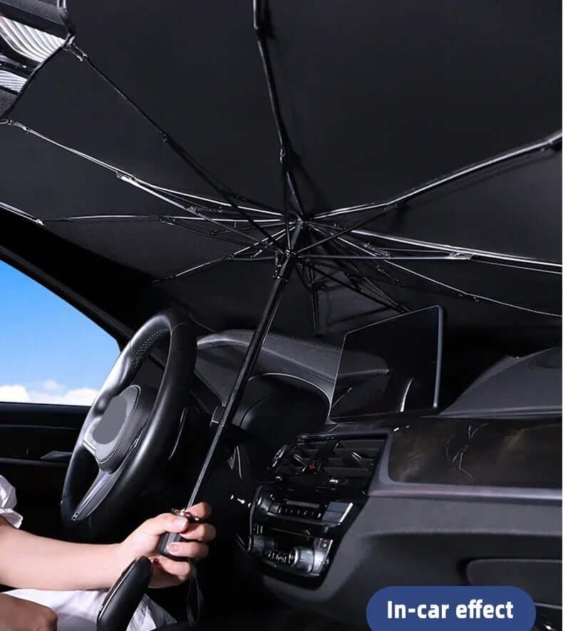 : Car Sunshade Umbrella - Windshield Sun Protector