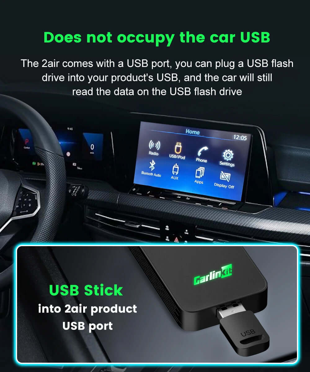 5.0 Wireless 3-in-1 CarPlay & Android Auto Adapter