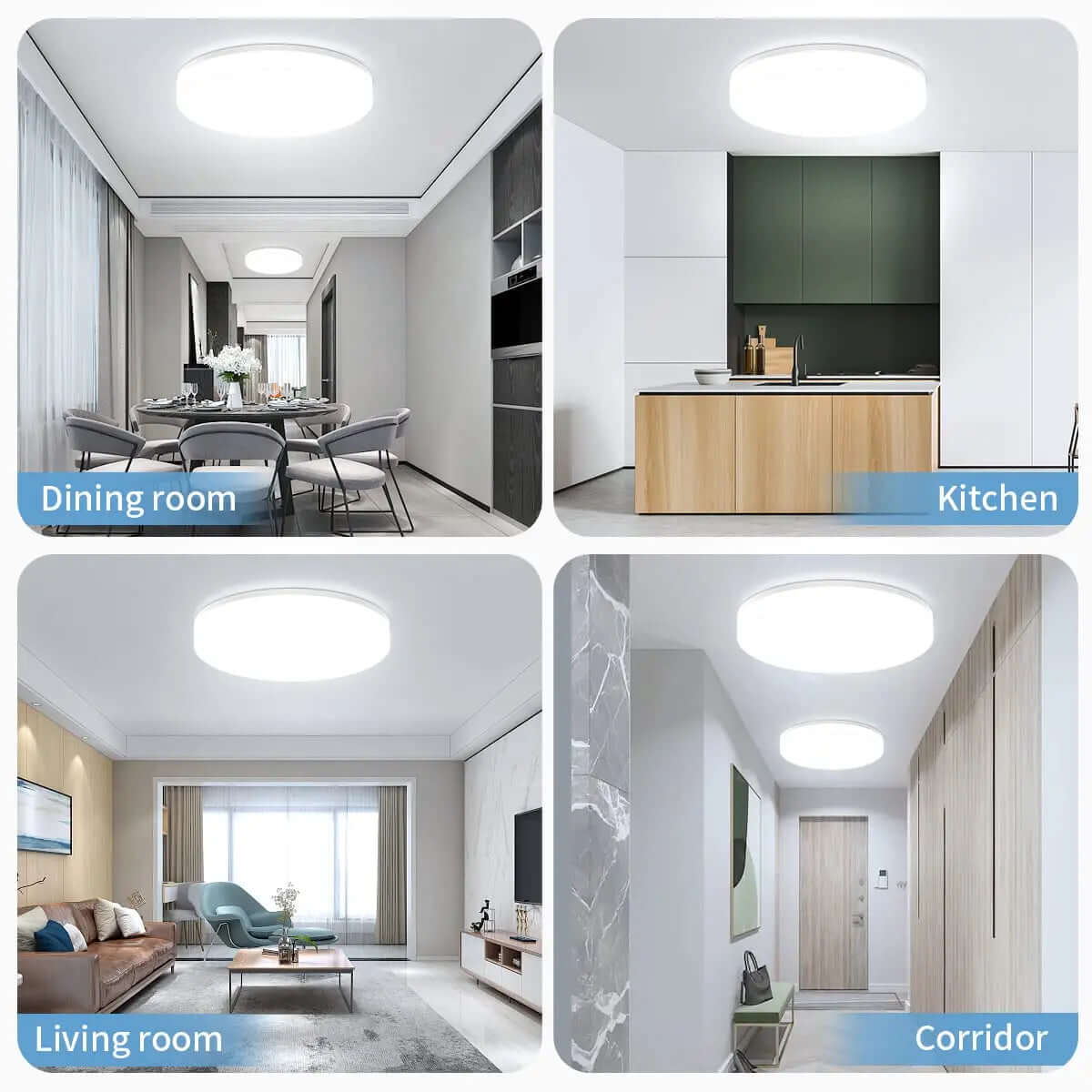 IRALAN Ultra-Thin Round LED Ceiling Light