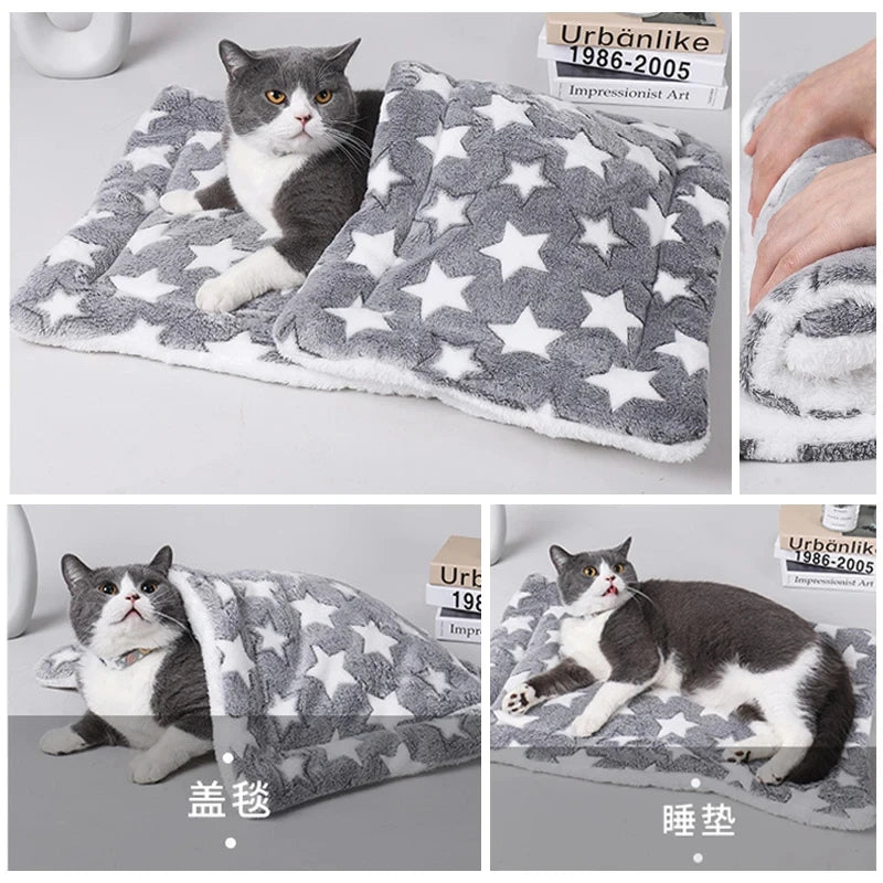 Flannel Pet Sleeping Mat & Cushion