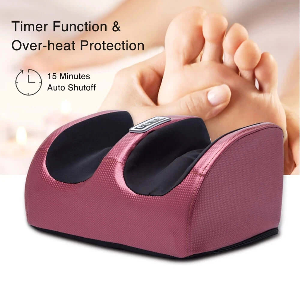 Electric Foot Massager - Shiatsu Kneading with Heat & Vibration Health