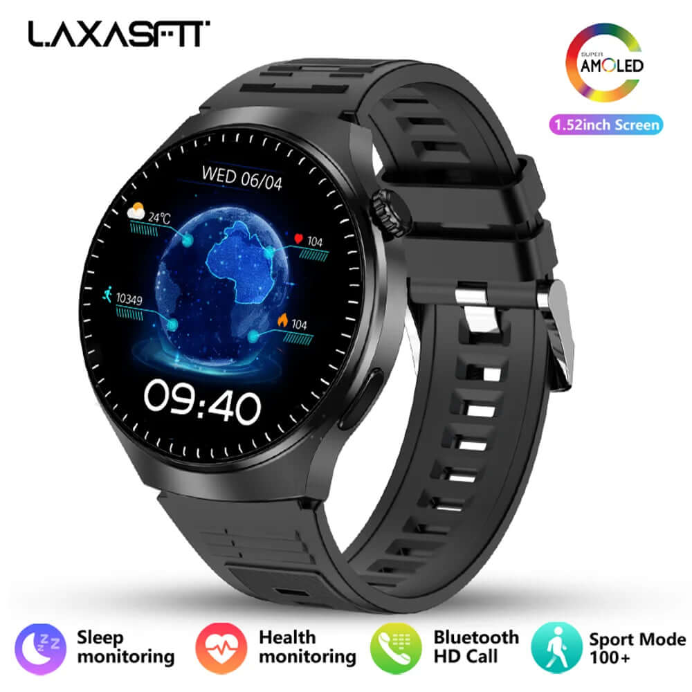 LAXASFIT 1.52” Bluetooth Talk Smartwatch