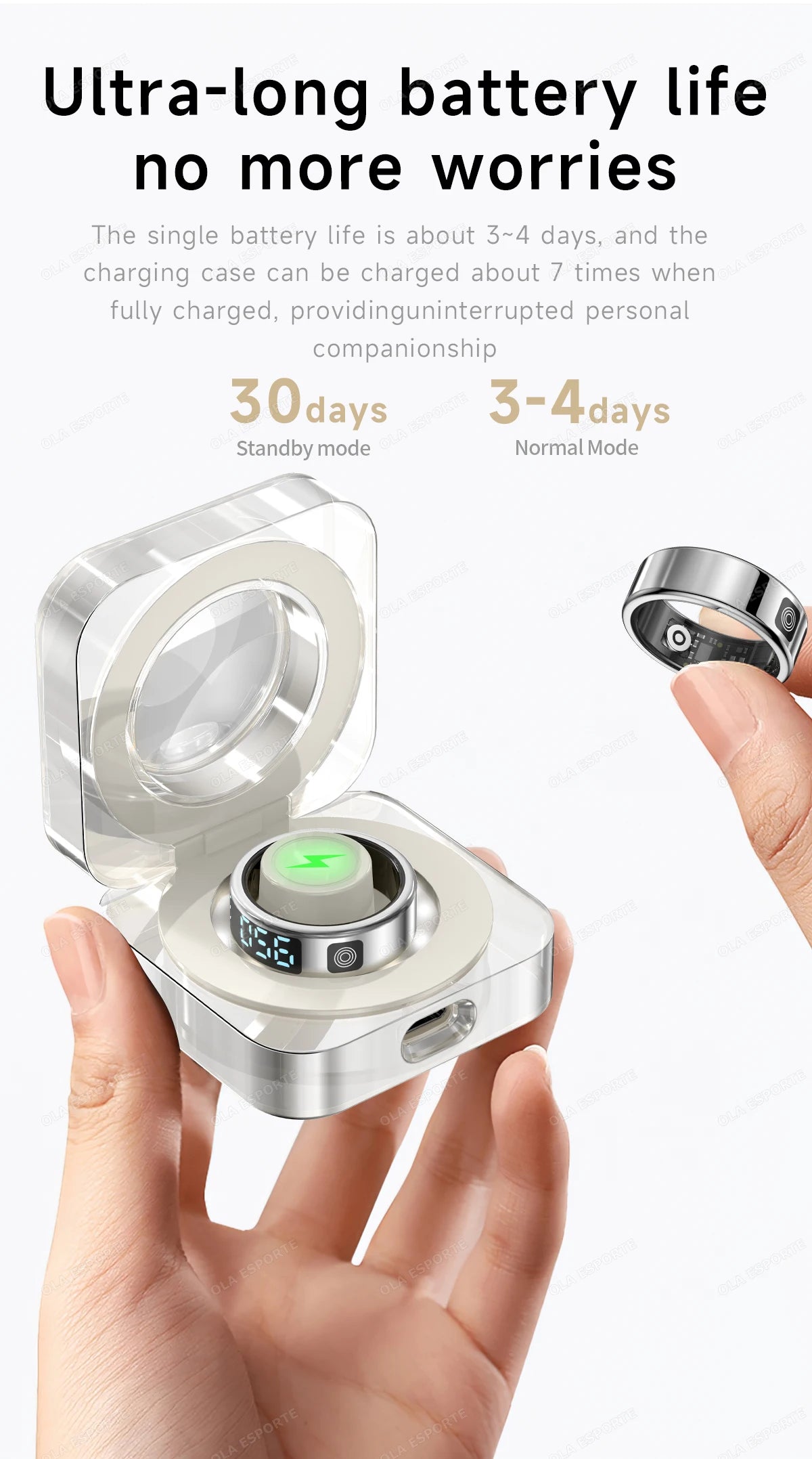 New 5ATM Waterproof Smart Ring