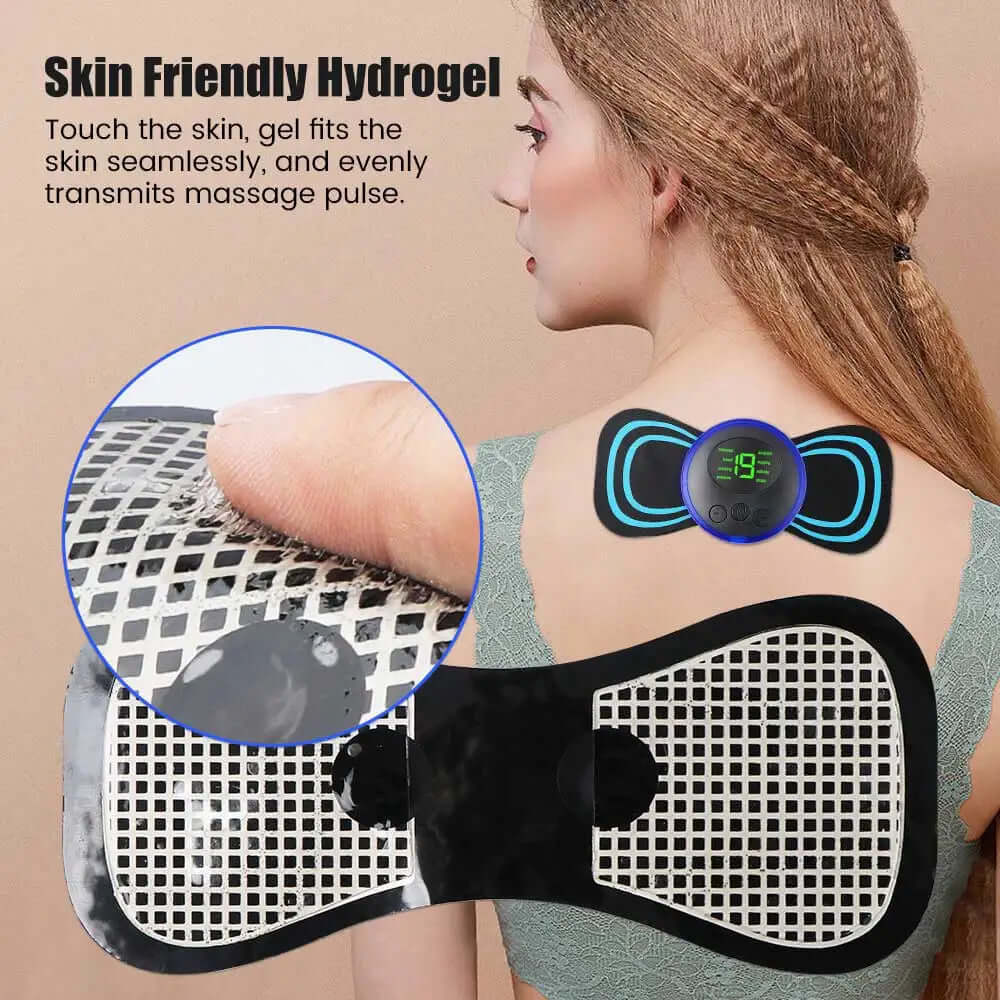 Mini Portable EMS Neck Massager - Cervical Pain Relief & Shoulder Relaxation