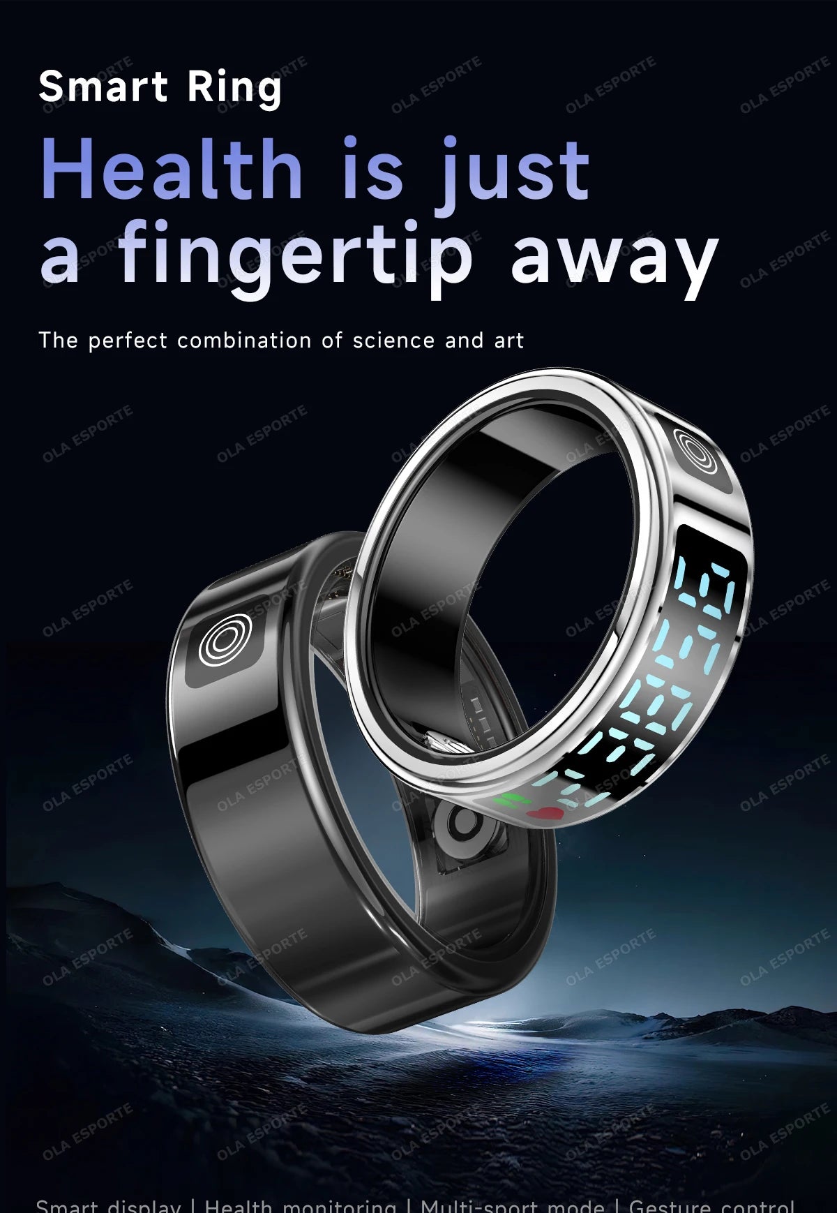 New 5ATM Waterproof Smart Ring