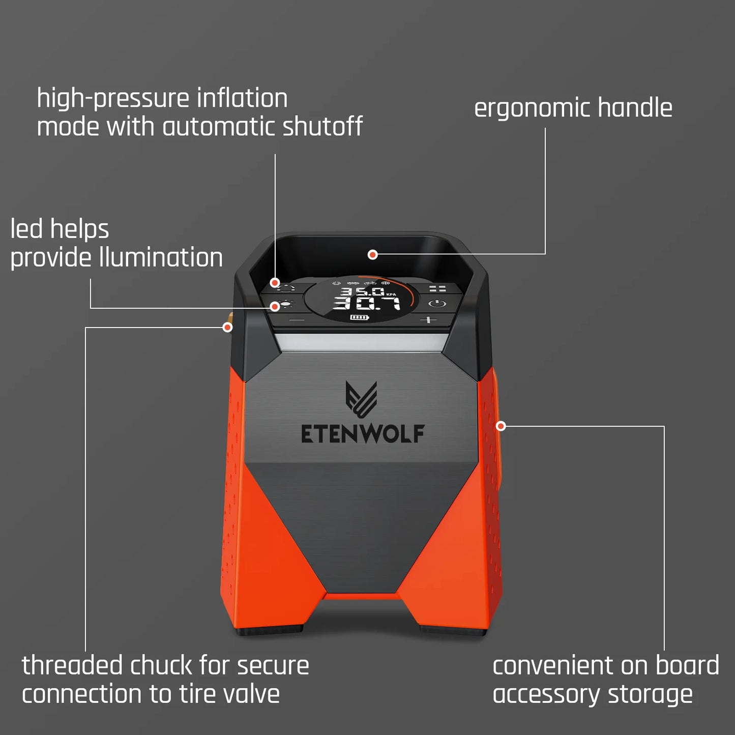 7800mAh Portable Air Compressor & Tire Inflator