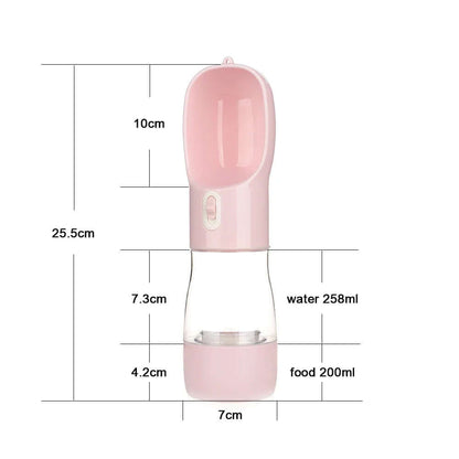 : Portable Dog Water Bottle & Food Containerr