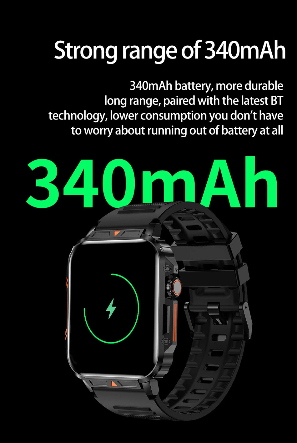 LIGE 1.95-Inch Smartwatch