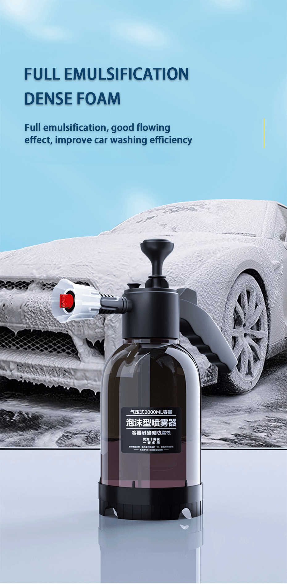 Wash Spray Bottle for Car Home Cleaning