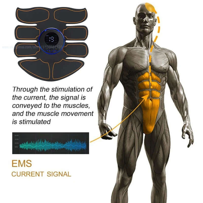 USB Rechargeable EMS Muscle Stimulator - Full Body Electric Massagerr Fitness