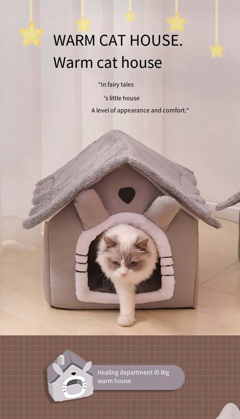 1pcs Cats and Dogs House - Four Seasons Pet Bed