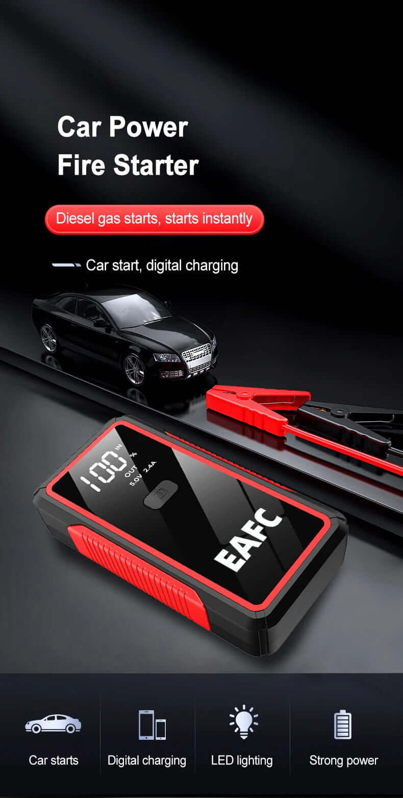 12V Car Battery Jump Starter Power Bank