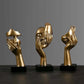 Resin Abstract Mask Statues - European Miniature Figurines