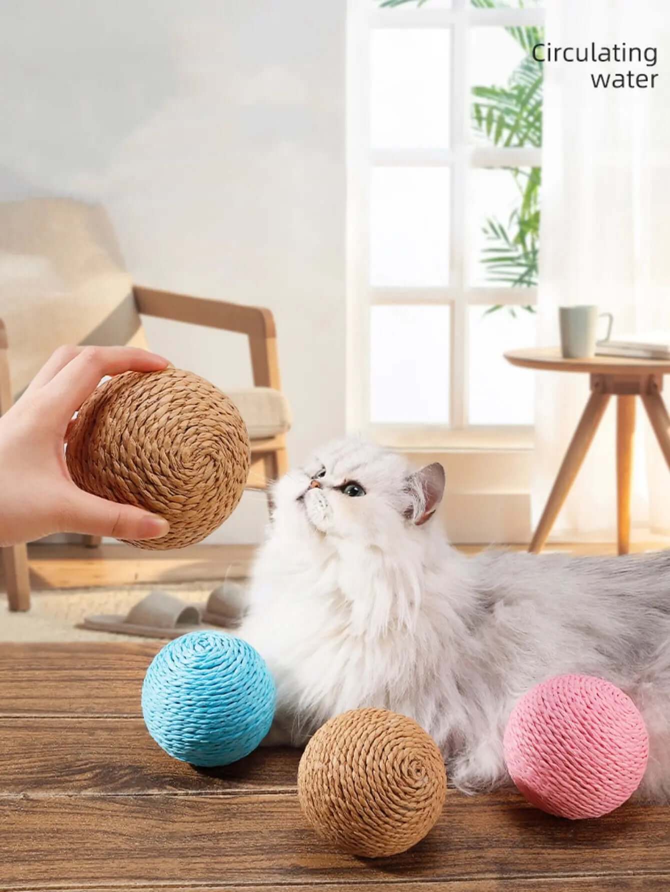 Interactive Sisal Cat Scratching Ball Toy