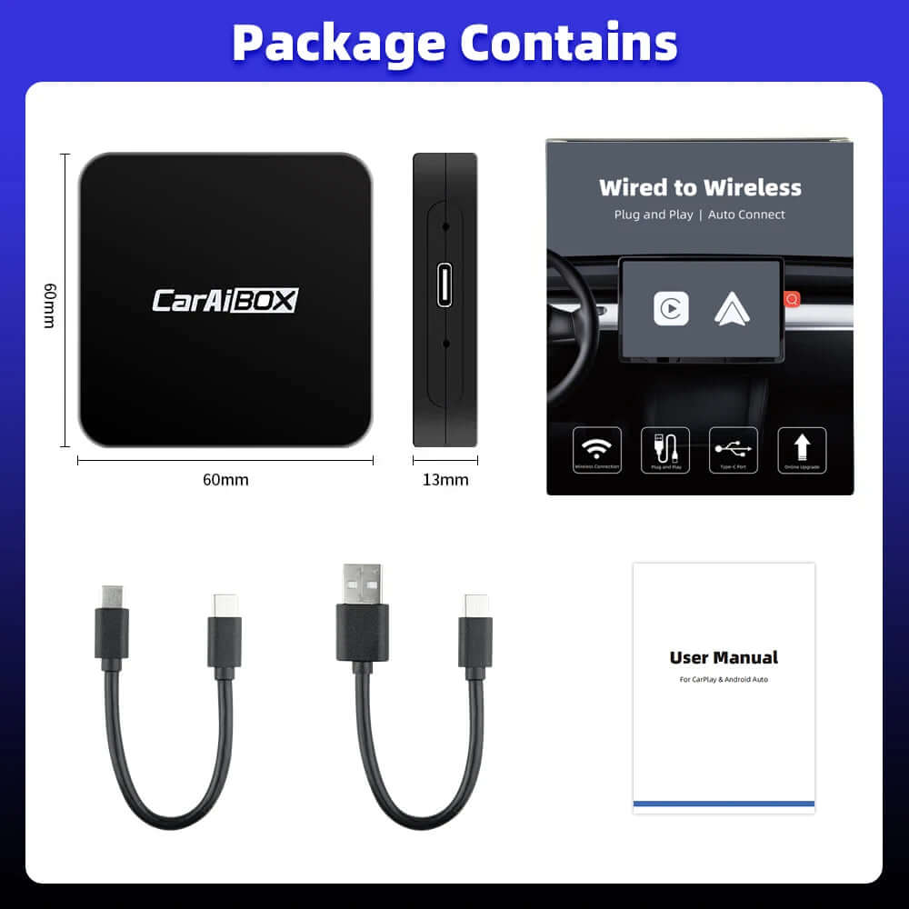 CarAIBOX 2-in-1 Wireless CarPlay Dongle